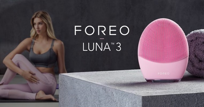 Máy rửa mặt Foreo Luna 3 màu Hồng nhạt dành cho da thường