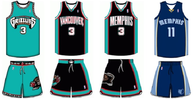 Thiết kế của bộ sưu tập đồng phục bóng rổ Nike Memphis Grizzlies 