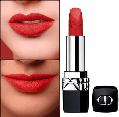Dior Son Rouge Lipstick 999 Matte đỏ tươi