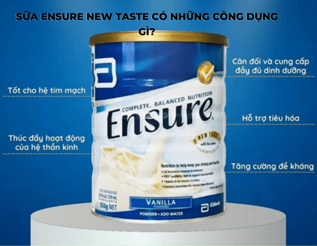 Sữa Ensure 850 g vị vani (Úc) có công dụng gì