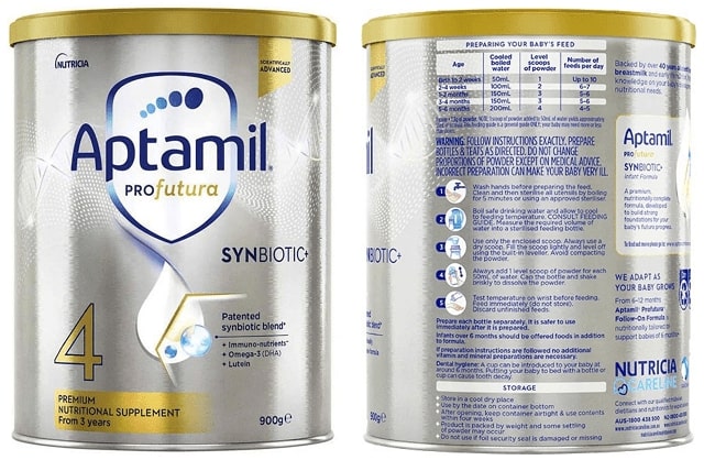 Sữa aptamil úc số 4 có tốt không, thành phần sữa aptamil úc số 4